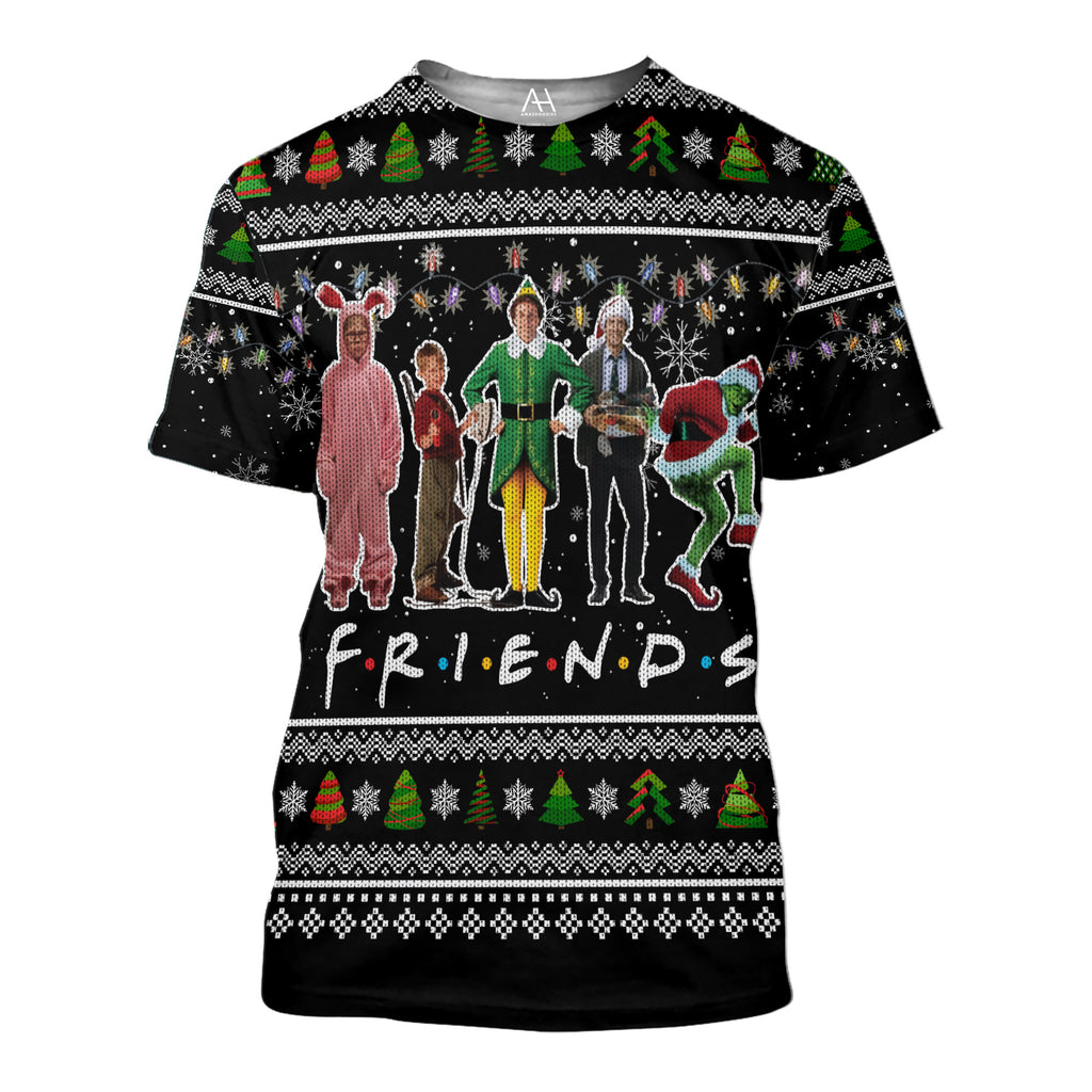 Friends Christmas 3D Ugly Sweater Jumper