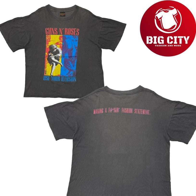 GUNS N’ ROSES USE YOUR ILLUSION SPLIT BROCKUM XL 4687 Two Sided Shirt