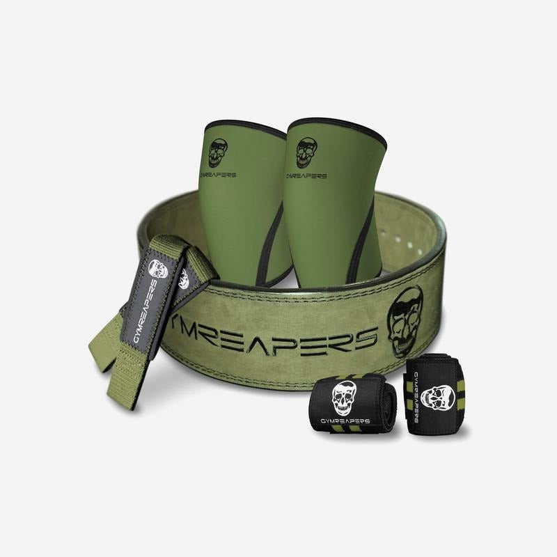 GYMREAPERS Strength Kit - 10MM Lever Belt, 7MM Knee Sleeves, Padded Lifting Straps & 18" Wrist Wraps T-Shirts, Hoodie,...