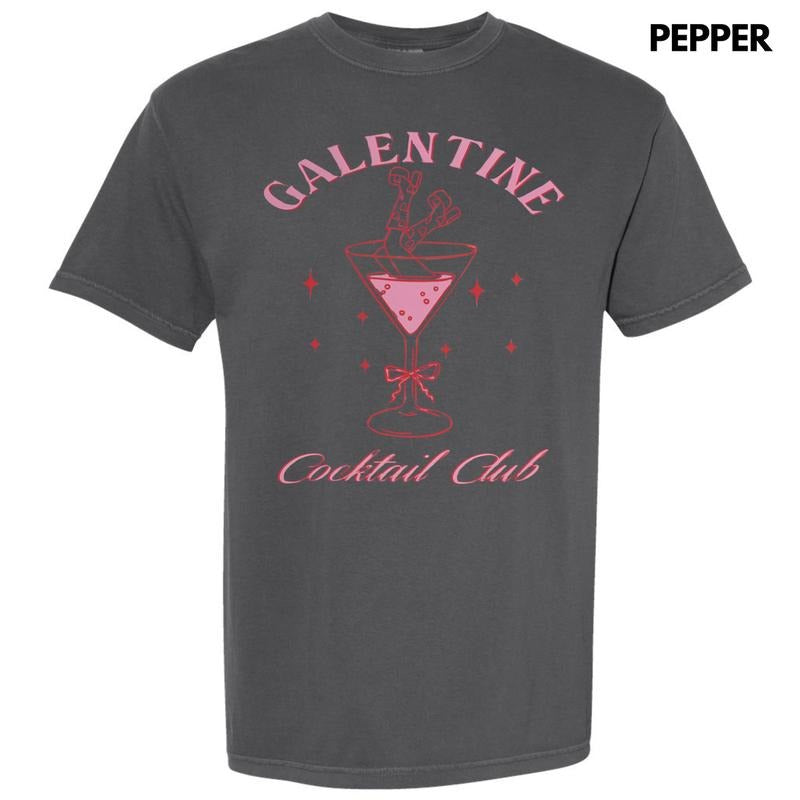 Galentine Cocktail Club Comfort Colors T-Shirt Hoodie, Sweatshirt | RetroVerseTees.com