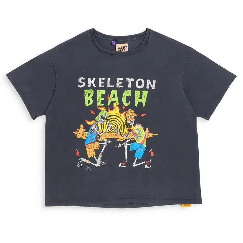 Gallery Depot Skull Beach Letter Printed Men Women Cotton T-shirt Hoodie, Sweatshirt | RetroVerseTees.com