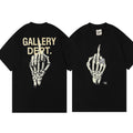 Gallery Dept 2 Sides Skeleton Hand Bone Finger Print Pure Cotton T Shirt, Funny Shirt, Gift for Men for Woman, Casual Top...