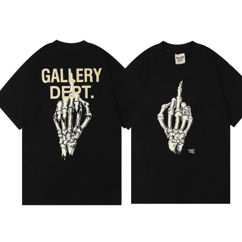 Gallery Dept 2 Sides Skeleton Hand Bone Finger Print Pure Cotton T Shirt, Funny Shirt, Gift for Men for Woman, Casual Top...