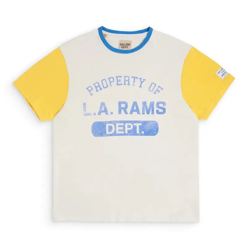 Gallery dept x Color Block Tee distressed print contrast short sleeved T-shirt Hoodie, Sweatshirt | RetroVerseTees.com