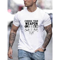 Game Console Print Crew Neck T-shirt - Fashionably Designed, Ultra-Comfortable, Highly Versatile, Sporty Athletic Style,...