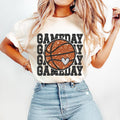 Game Day Basketball T-Shirt, Basketball Mom Sports T-Shirt, Faux Sequin Football Season Cotton Fabric Hoodie, Sweatshirt