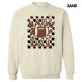 Game Day Checkered Football Sweatshirt 'NLB' T-Shirts, Hoodie | RetroVerseTees.com