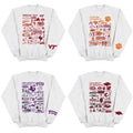 Game Day College Sweatshirt NCAA Team Spirit Wear Virginia Tech, Clemson, TCU, Arkansas Graphic  Tees, Unisex Crewneck...