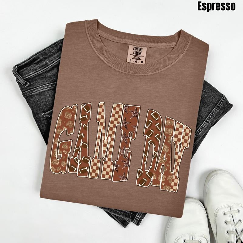 Game Day Patterns Comfort Colors T-Shirt 'NLB' Hoodie, Sweatshirt | RetroVerseTees.com