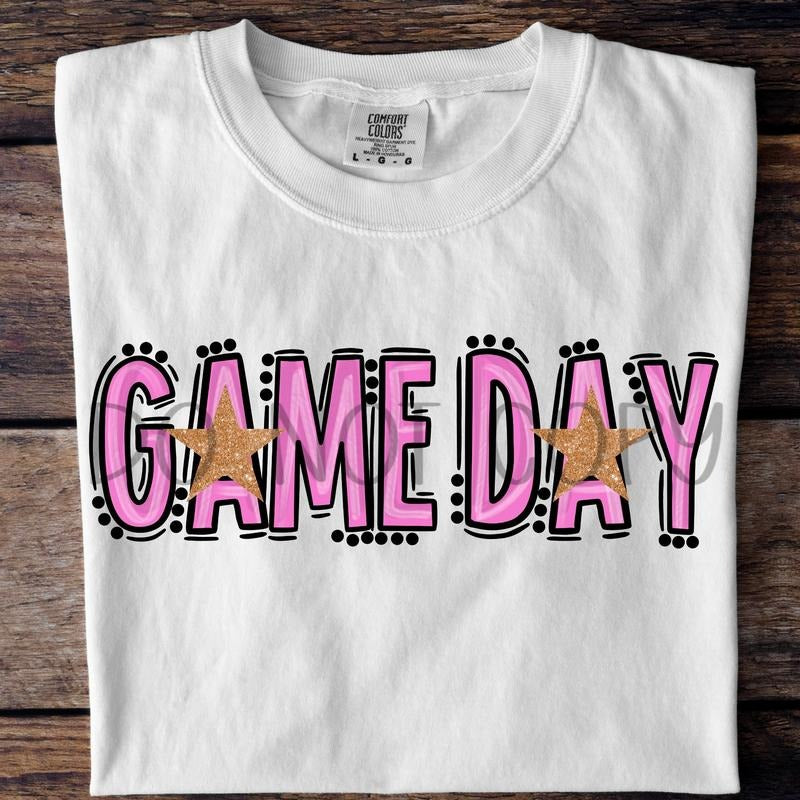 Game Day Pink DTF Transfers - THIS IS NOT A SHIRT Hoodie, Sweatshirt | RetroVerseTees.com