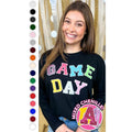 Game Day Sequin Funky Mix Long Sleeve T-Shirt Hoodie, Sweatshirt | RetroVerseTees.com