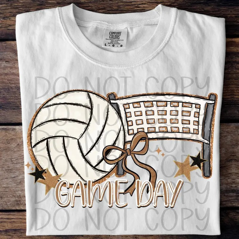Game Day Volleyball DTF Transfers - THIS IS NOT A SHIRT Hoodie, Sweatshirt | RetroVerseTees.com
