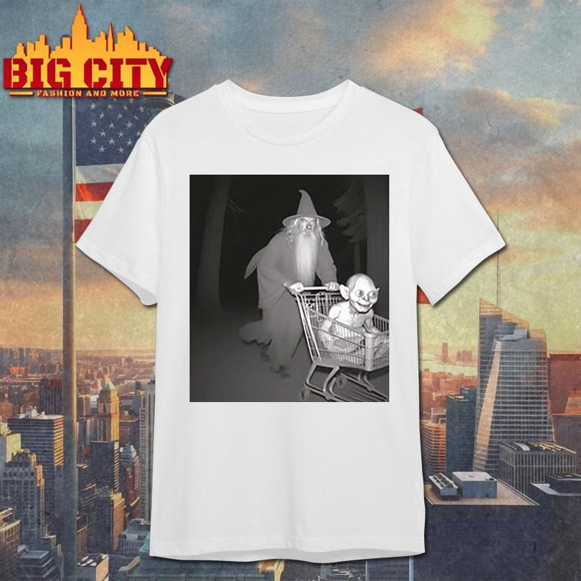 Gandalf Pushing Gollum In Shopping Cart Shirt
