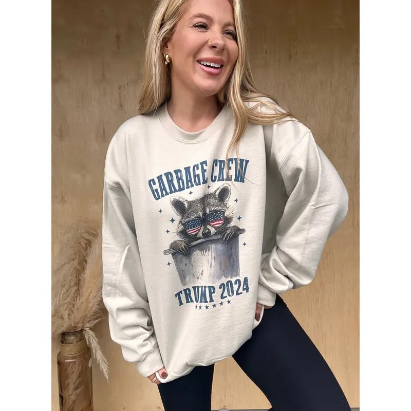 Garbage Crew Graphic Top T-Shirts, Hoodie, Sweatshirt | RetroVerseTees.com