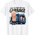 Garbage For Trump 2024 Funny Time To Take Out Garbage Biden T-Shirt Hoodie, Sweatshirt | RetroVerseTees.com