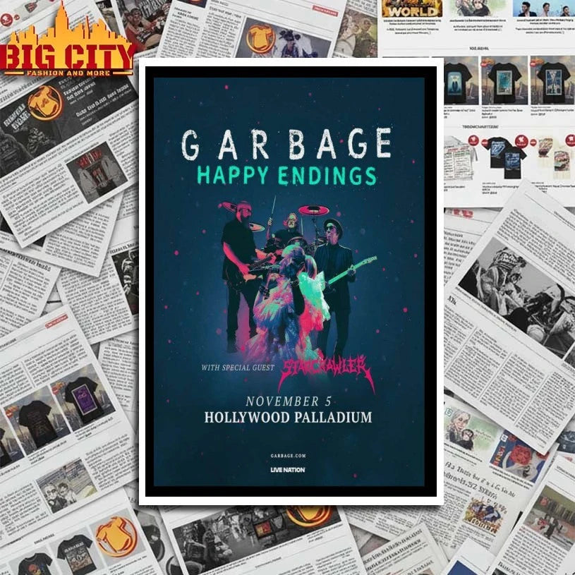 Garbage Tour Los Angeles, CA Nov 05 2025 Poster shirt
