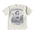 Gardening Because Murder Is Wrong Retro Tshirt, Funny Vintage Woman Shirt, Retro Gag Tee, Silly Mom Gift Shirts,...