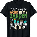 Gardening T-Shirt Dog Lover Gardener Garden Pet Gift Plants T-Shirt Hoodie, Sweatshirt | RetroVerseTees.com