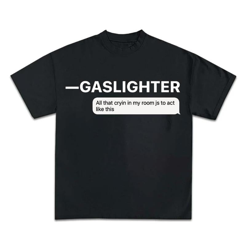 Gaslighter T Shirt Gothic Harajuku Graphic Goth Y2k Clothing Hoodie, Sweatshirt | RetroVerseTees.com