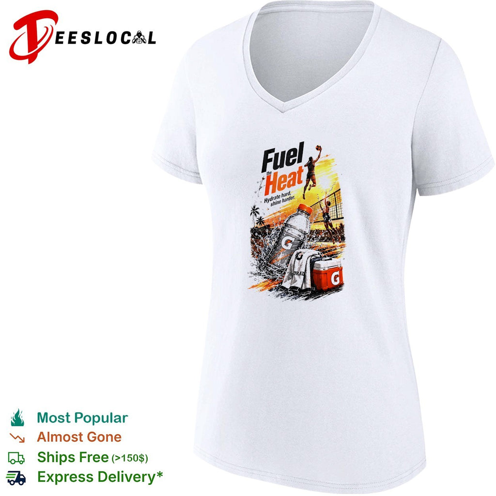 Gatorade fuel the heat hydrate hard shine harder volleyball shirt