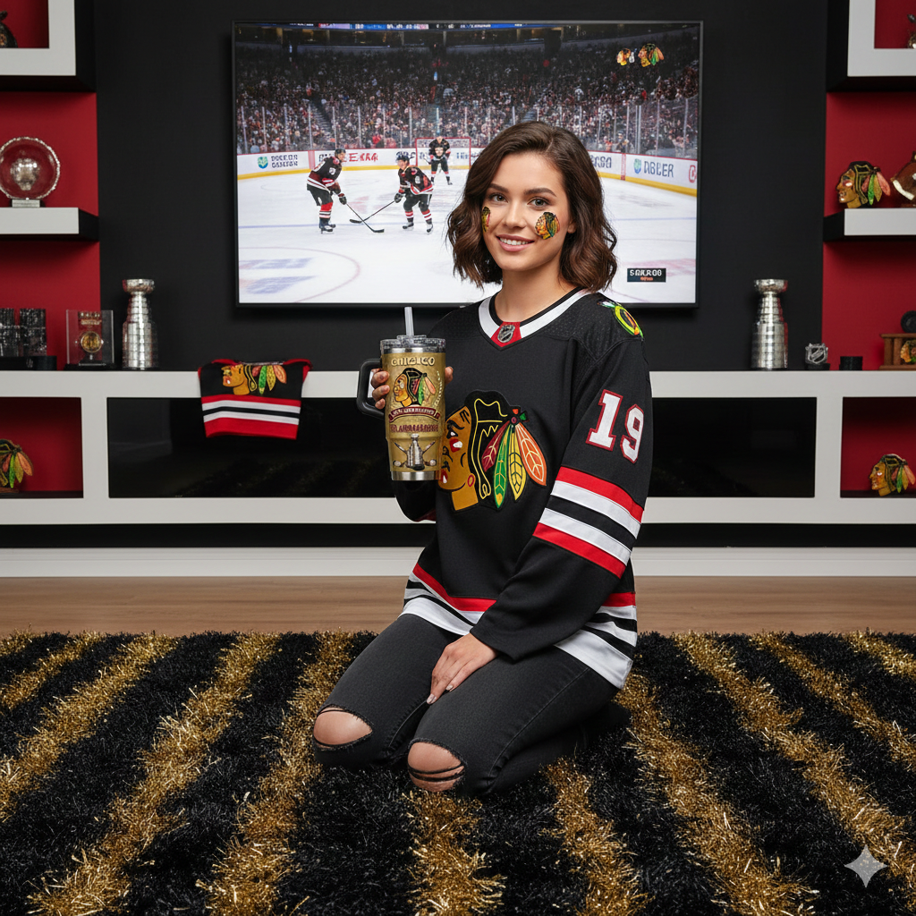 Chicago Blackhawks 100th Anniversary Tumbler Cup