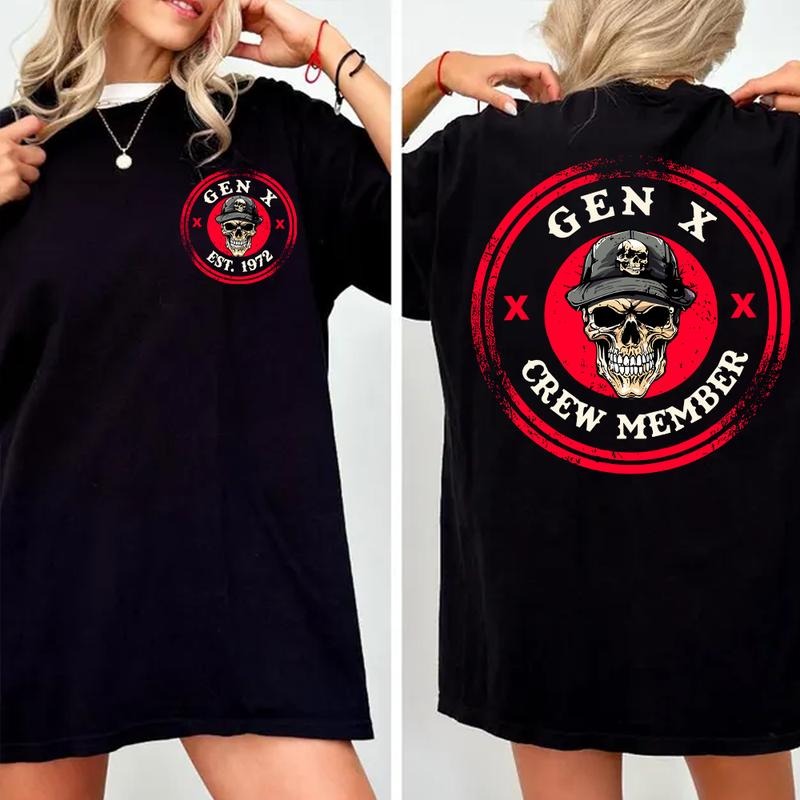 Gen X Crew Member Shirt Generation X Custom Year Badass Generation T-shirt, Gen X FAFO T Shirt