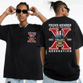 Gen X Sarcastic Two Sides Shirt, Proud Member Generation Shirt, Gen X Skull, Generation X Fafo Halloween Tee, Unisex...
