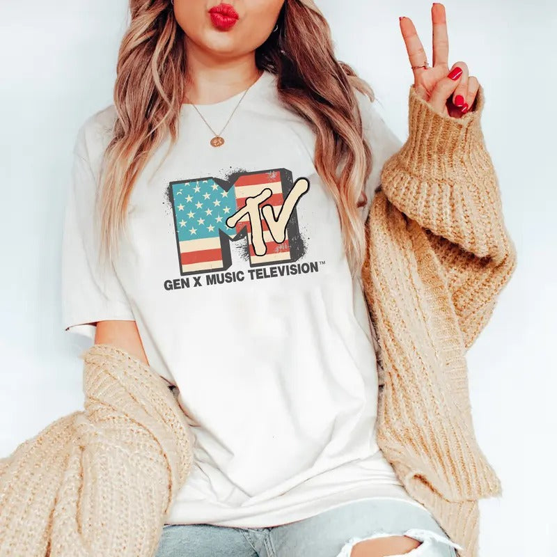 Gen X TV Music Retro T-Shirt, Generation X Shirt, Retro Gen X Graphic Shirt, Generation X Shirt Cotton Top, Full Size,...
