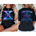 Gen X Two Sides Tshirt, Generation X Raised On Hose Water And Neglect Shirt, Funny Gen X, Unisex Short Sleeve Tee Hoodie,...