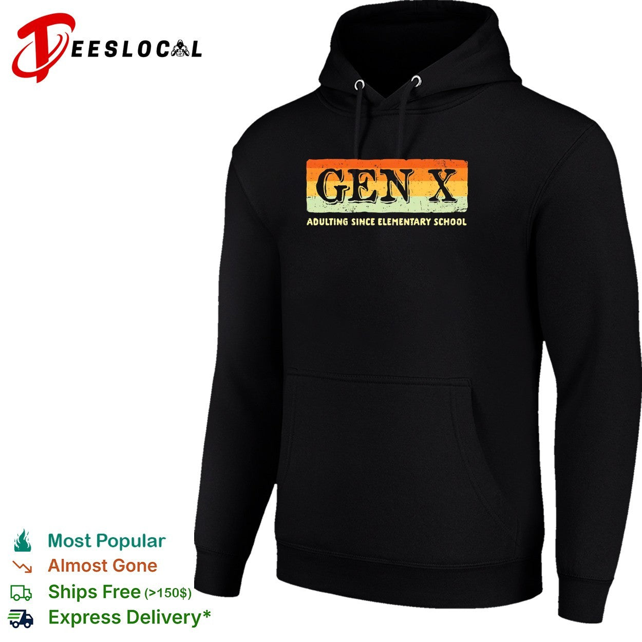 Gen X adulting since elementary school shirt