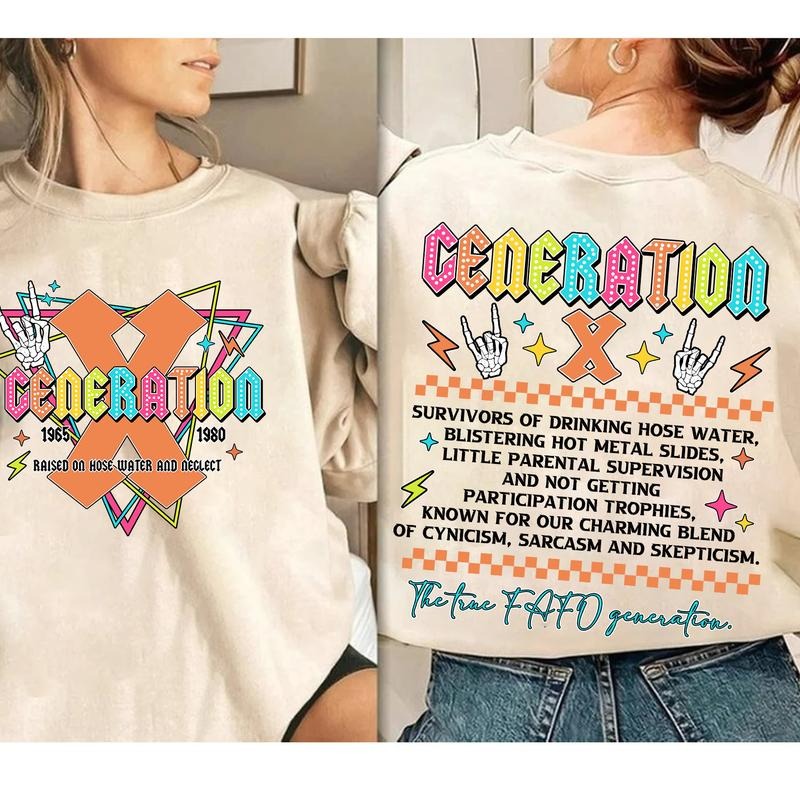 Generation X Gen X Shirt, Raised On Hose Water And Neglect,Sarcasm Shirt, Generation X Shirt, Dalmatian Dot Shirt,...