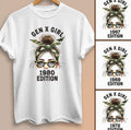 Generation X Shirt Custom Generation X Shirt Retro Gen X Shirt Gen X Girl 19xx Edition Messy Bun Gen X Girl Camo 60s 70s...