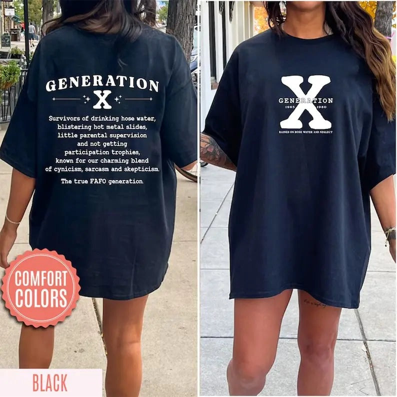 Generation X T-shirt, Gen X Shirt, Generation X Gift Generation X, Shirt Raised On Hose Water and Neglect, gift for...