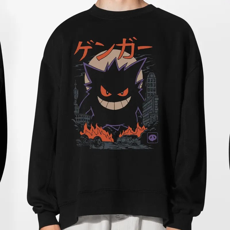 Gengar Japan Anime Shirt, Sweatshirt, Hoodie | RetroVerseTees.com