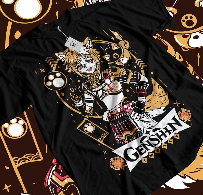 Genshin Impact Gorou UnisexT-Shirt S-4XL,gorou,Anime,Manga,Graphic Tee Tshirt S-4XL Hoodie, Sweatshirt | RetroVerseTees.com