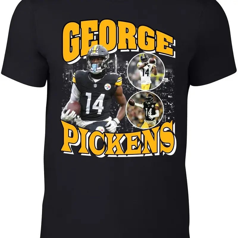 George Pickens Bootleg Style T-Shirt Adult, Small Hoodie, Sweatshirt | RetroVerseTees.com