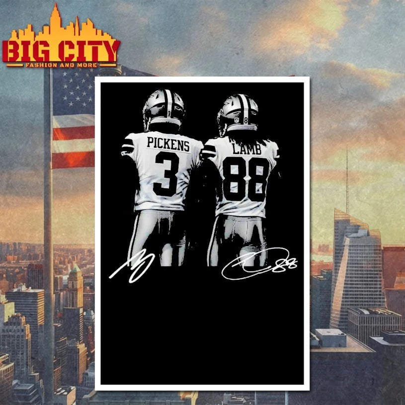 George Pickens &amp; CeeDee Lamb signature Graphic shirt
