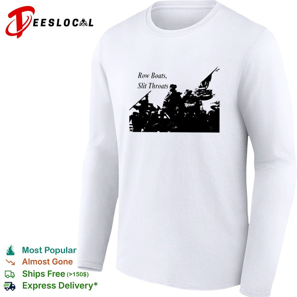 George Washington Delaware Crossing Row Boats Slit Throats shirt