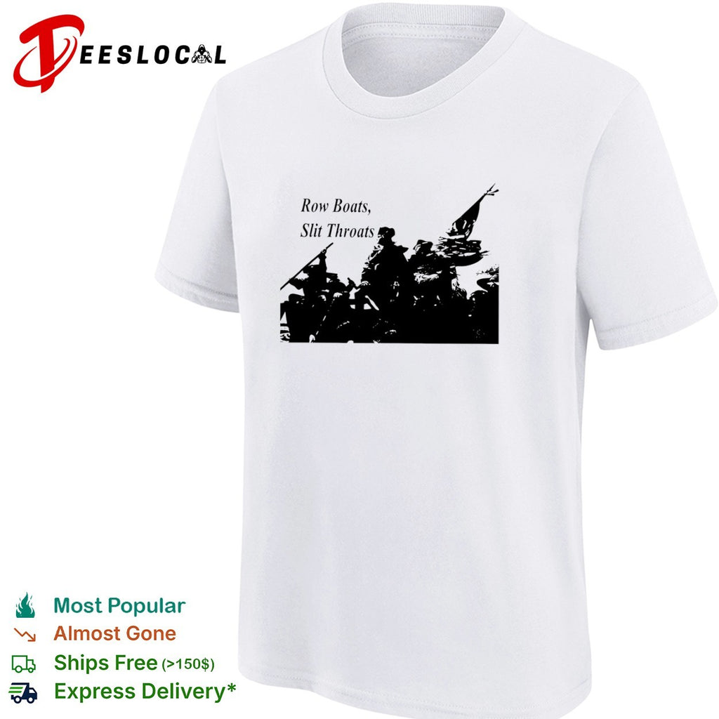 George Washington Delaware Crossing Row Boats Slit Throats shirt