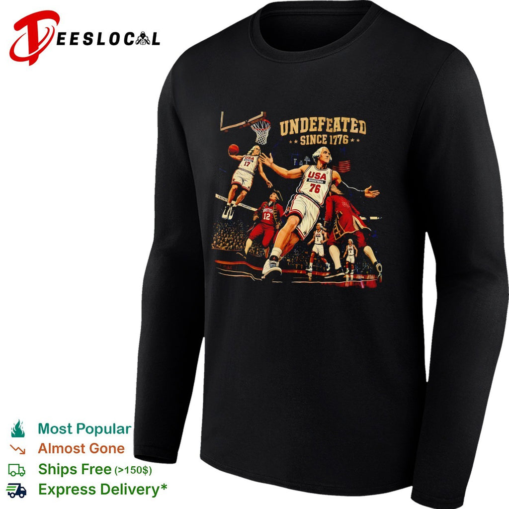 George Washington Undefeated Since 1776 USA Basketball American shirt