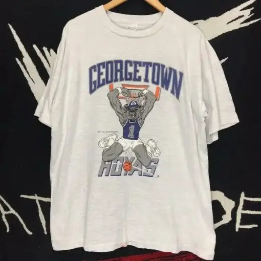 Georgetown Hoyas Vintage 90s NCAA Basketball Shirt Hoodie, Sweatshirt | RetroVerseTees.com