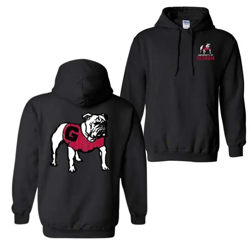 Georgia Bulldogs Vintage Logo Hoodie, For Men And Women T-Shirts, Sweatshirt | RetroVerseTees.com