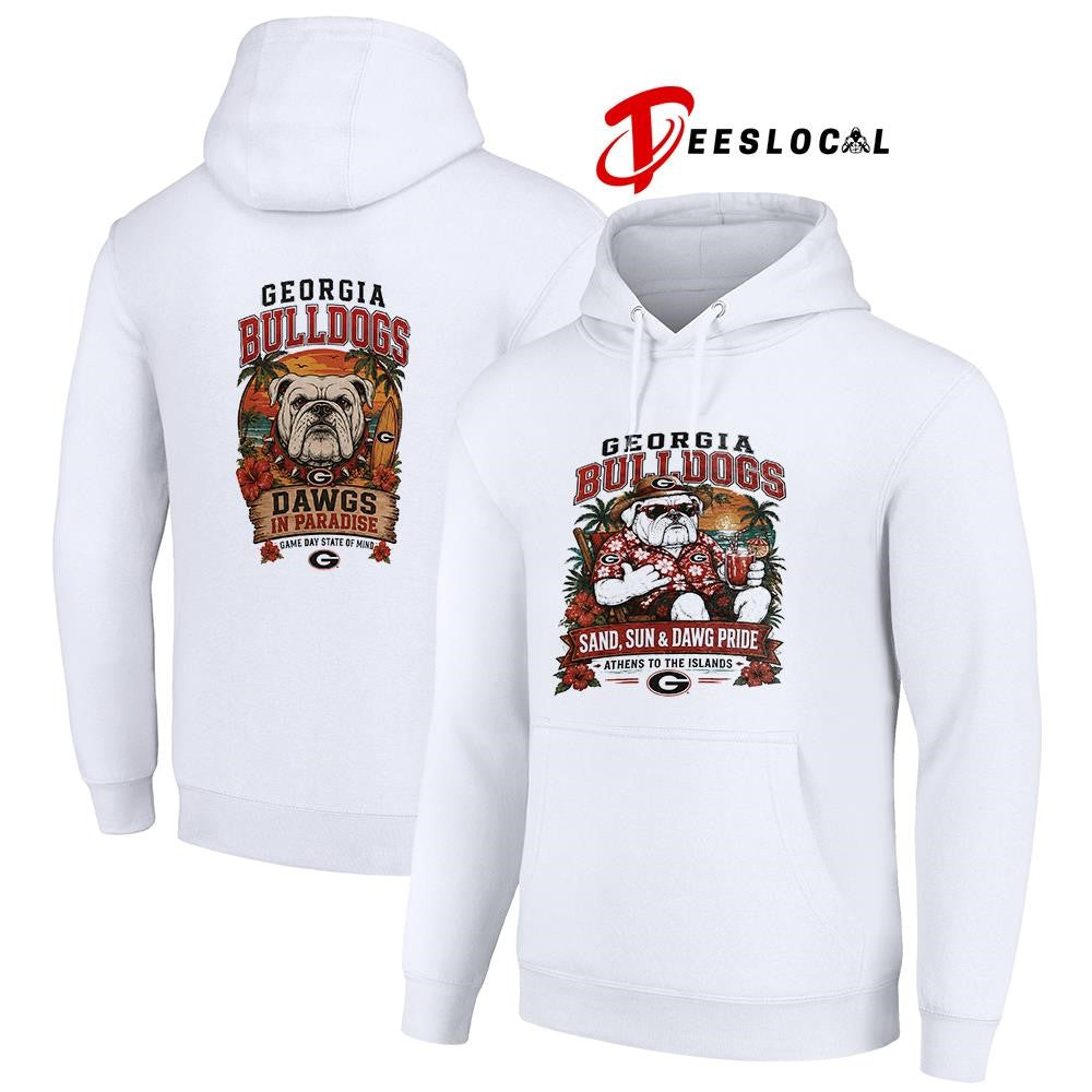 Georgia Bulldogs san and sun Athens to the islands tropical paradise shirt