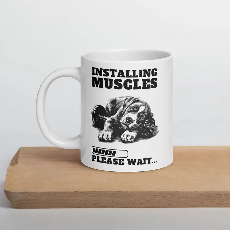 German Shepherd Dog Gym Design Cup Muscles Funny FOG Gift FOG 11oz T-Shirts, Hoodie, Sweatshirt | RetroVerseTees.com