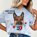 German Shepherd July 4th Dog Shirt ~ Unisex Apparel Relaxed Fit Printed In The USA Clothing Womenswear Casual Comfort...