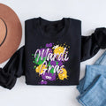 Get Festive with our Mardi Gras Sweatshirt - Louisiana Carnival Gift featuring NOLA Beads Parade & Flower Breathing...