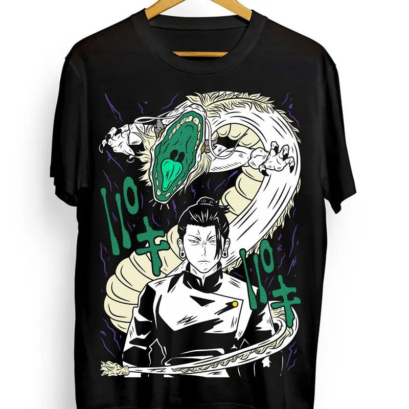 Geto Suguru Short Sleeve Jujutsu Kaisen Gojo Anime Unisex Shirt T-shirt All Size Hoodie, Sweatshirt | RetroVerseTees.com