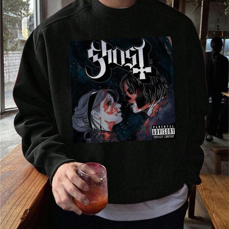 Ghost 3 Cheers for Sweet Revenge Sweatshirt, MCR Ghost Rock Band Graphic TShirt Hoodie K | RetroVerseTees.com