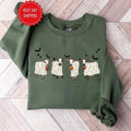 Ghost Cow Sweatshirt, Cute Halloween Sweatshirt, Halloween Animals Ghost Shirt, Cow Lovers Halloween Gift, Halloween...