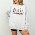 Ghost Dog Halloween Sweatshirt, Halloween Dog Sweatshirt, Retro Halloween Shirt, Dog Pumpkin Halloween Sweatshirt,...
